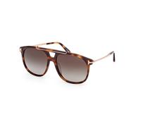 TOM FORD FT1306 SAM-02 53K Unisex Sunglasses Acetate Havana Roviex Squared Normal
