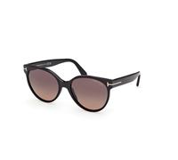 TOM FORD FT1311 TALLULAH-02 01T Woman Sunglasses Acetate Black Bordeaux Round Normal