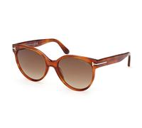 TOM FORD FT1311 TALLULAH-02 53F Woman Sunglasses Acetate Havana Brown Round Normal