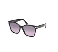 TOM FORD FT1312 IRIS-02 01B Woman Sunglasses Acetate Black Smoke Butterfly Normal