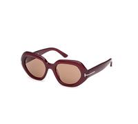TOM FORD FT1317 APRIL-02 81E Woman Sunglasses Acetate Violet Brown Geometric Normal