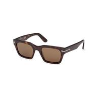 TOM FORD FT1333 ANDY-02 52J Man Sunglasses Acetate Havana Roviex Squared Normal