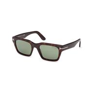 TOM FORD FT1333 ANDY-02 52R Man Sunglasses Acetate Havana Green Squared Polarized