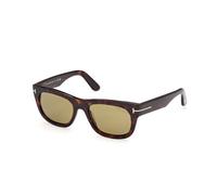 TOM FORD FT1334 MARSHALL-02 52N Man Sunglasses Acetate Havana Green Squared Normal