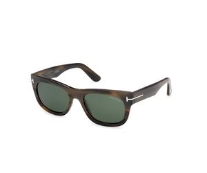 TOM FORD FT1334 MARSHALL-02 55N Man Sunglasses Acetate Havana Green Squared Normal