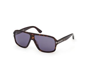 TOM FORD FT1335 WILLIAM-02 52V Man Sunglasses Acetate Havana Blue Squared Normal