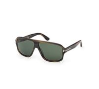 TOM FORD FT1335 WILLIAM-02 55N Man Sunglasses Acetate Havana Green Squared Normal