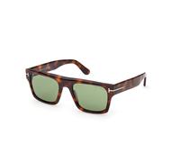 TOM FORD FT1337 CYRUS-02 53N Man Sunglasses Acetate Havana Green Squared Normal