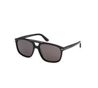 TOM FORD FT1338-N BRIANNA-02 01A Unisex Sunglasses Acetate Black Smoke Squared Normal