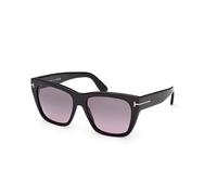 TOM FORD FT1343 FLYNN-02 01B Woman Sunglasses Acetate Black Smoke Butterfly Normal