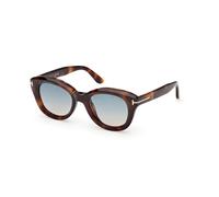 TOM FORD FT1344 NIKA-02 53P Woman Sunglasses Acetate Havana Green Round Normal