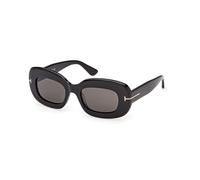 TOM FORD FT1345 ISLAY-02 01A Woman Sunglasses Acetate Black Smoke Squared Normal