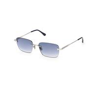 TOM FORD FT1354 JAKE-02 16W Unisex Sunglasses Metal Palladium Blue Squared Normal