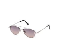 TOM FORD FT1356 ASTOR-02 16B Unisex Sunglasses Metal Palladium Smoke Pilot Normal
