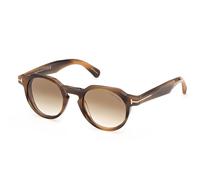 Tom Ford FT1358 THOMAS-02 55F Men's Sunglasses Tortoiseshell Size 49