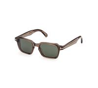 TOM FORD FT1359 EZRA-02 45N Man Sunglasses Acetate Brown Green Squared Normal