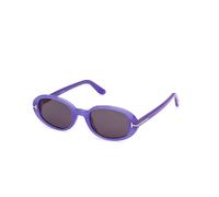 TOM FORD FT1364 IGGY 81A Woman Sunglasses Acetate Violet Smoke Round Normal