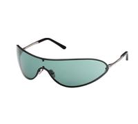 TOM FORD FT1396 BRADY-02 12N Unisex Sunglasses Metal Grey Green Mask Normal