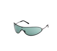 TOM FORD FT1396 BRADY-02 12N Unisex Sunglasses Metal Grey Green Mask Normal