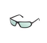 TOM FORD FT1400 ADDISON-02 01N Unisex Sunglasses Acetate Black Green Squared Normal