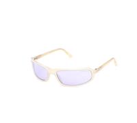 TOM FORD FT1400 ADDISON-02 39Y Unisex Sunglasses Acetate Yellow Violet Squared Normal