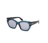TOM FORD FT1422 JONI-02 87A Woman Sunglasses Acetate Turquoise Smoke Butterfly Normal