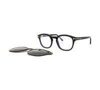 TOM FORD FT5532-B 01D Man Optical frames Acetate Black Smoke Round Polarized