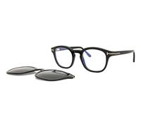 (49) Tom Ford FT5532-B with Clip-On 01D Blue-Light Block Men New Eyeglasses