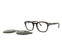 TOM FORD FT5532-B 52N Man Optical frames Acetate Havana Green Round Normal