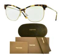 Tom Ford FT5546-B 056 Browline Full Rim Unisex Tortoise Gold Optical Frames