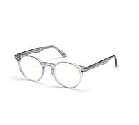 TOM FORD FT5557-B 020 Unisex Optical frames Acetate Grey Round Anti-blue light