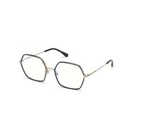TOM FORD FT5615-B 001 Woman Optical frames Metal Black Geometric Normal Blue anti light - for PC