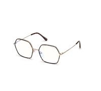 TOM FORD FT5615-B 052 Woman Optical frames Metal Havana Geometric Normal Blue anti light - for PC