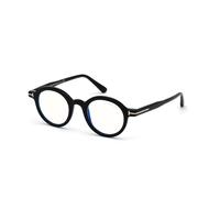 TOM FORD FT5664-B 1 Unisex Optical frames Acetate Black Round Normal
