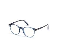 TOM FORD FT5695-B 090 Man Optical frames Acetate Blue Round Normal Blue anti light - for PC