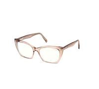 TOM FORD FT5709-B 45 Woman Optical frames Acetate Brown Cat Eye Normal