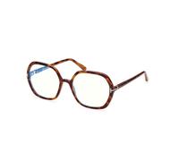 TOM FORD FT5814-B 053 Woman Optical frames Injected Havana Geometric Normal