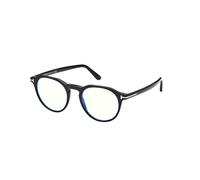TOM FORD FT5833-B 001 Man Optical frames Acetate Black Round Normal