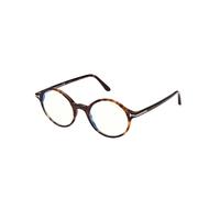 TOM FORD FT5834-B 052 Man Optical frames Acetate Havana Round Normal