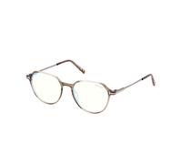 TOM FORD FT5875-B 045 Man Optical frames Injected Brown Round Normal