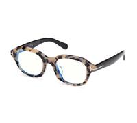 Tom Ford FT6005-D-B Asian Fit Men's Glasses, Tortoiseshell, Size 51