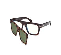 TOM FORD FT6068-B 052 Man Optical frames Acetate Havana Green Squared Normal