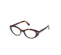 TOM FORD FT6092-B 052 Woman Optical frames Acetate Havana Round Normal