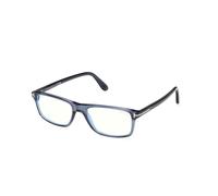 TOM FORD FT6119-B 090 Man Optical frames Acetate Blue Squared Normal
