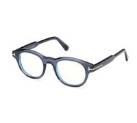 TOM FORD FT6121-B 090 Man Optical frames Acetate Blue Round Normal