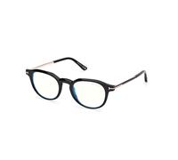 TOM FORD FT6125-B 001 Man Optical frames Acetate Black Round Normal