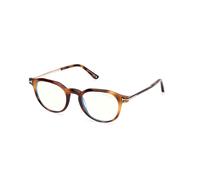 TOM FORD FT6125-B 053 Man Optical frames Acetate Havana Round Normal