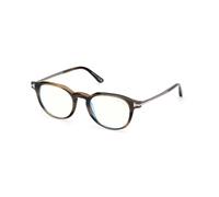 TOM FORD FT6125-B 055 Man Optical frames Acetate Havana Round Normal