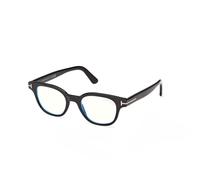 TOM FORD FT6130-B 001 Unisex Optical frames Acetate Black Squared Normal