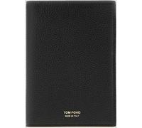 TOM FORD Grained Calfskin Bifold Wallet with Logo - Size: OS - male